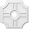 Ekena Millwork Haus Architectural Grade PVC Contemporary Ceiling Medallion, 18"OD x 3"ID x 6"C x 1"P CMP18HS-03000 - alternate 1